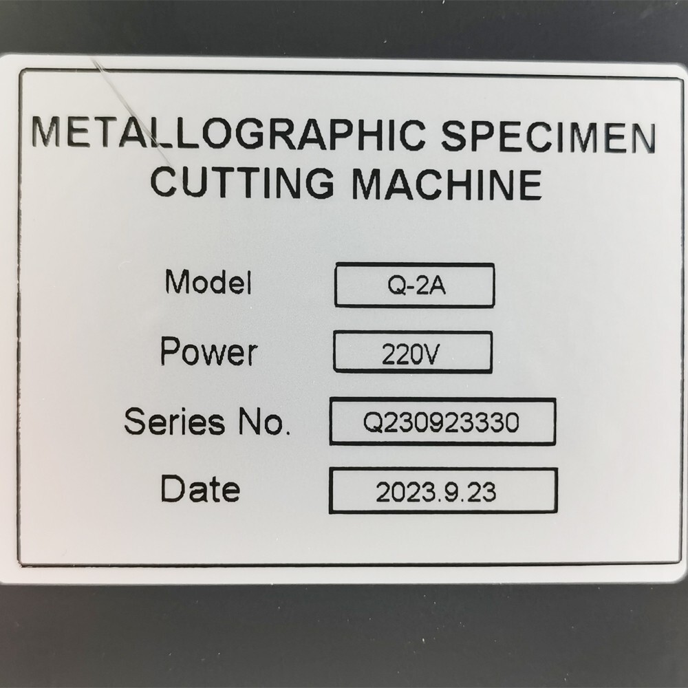 Lab Manual Metallographic Sample Cutting Machine 220V 3HP