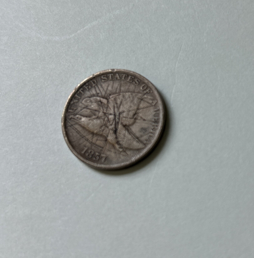 1857 Flying Eagle One Cent-penny- coin-money