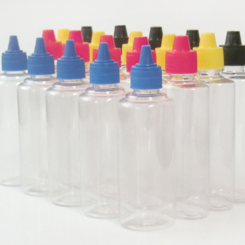 100ml Empty Clear Squeeze Bottles For Tattoo/ Kitchen/ Lab Diffusing Ink Liquid