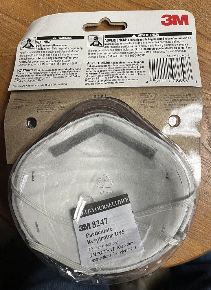 3M R95 Respirator White 1 pc.