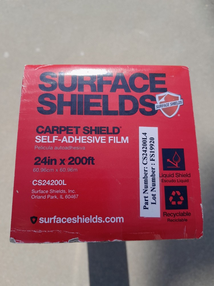 carpet shield self adhesive film. 24inx200ft. New.