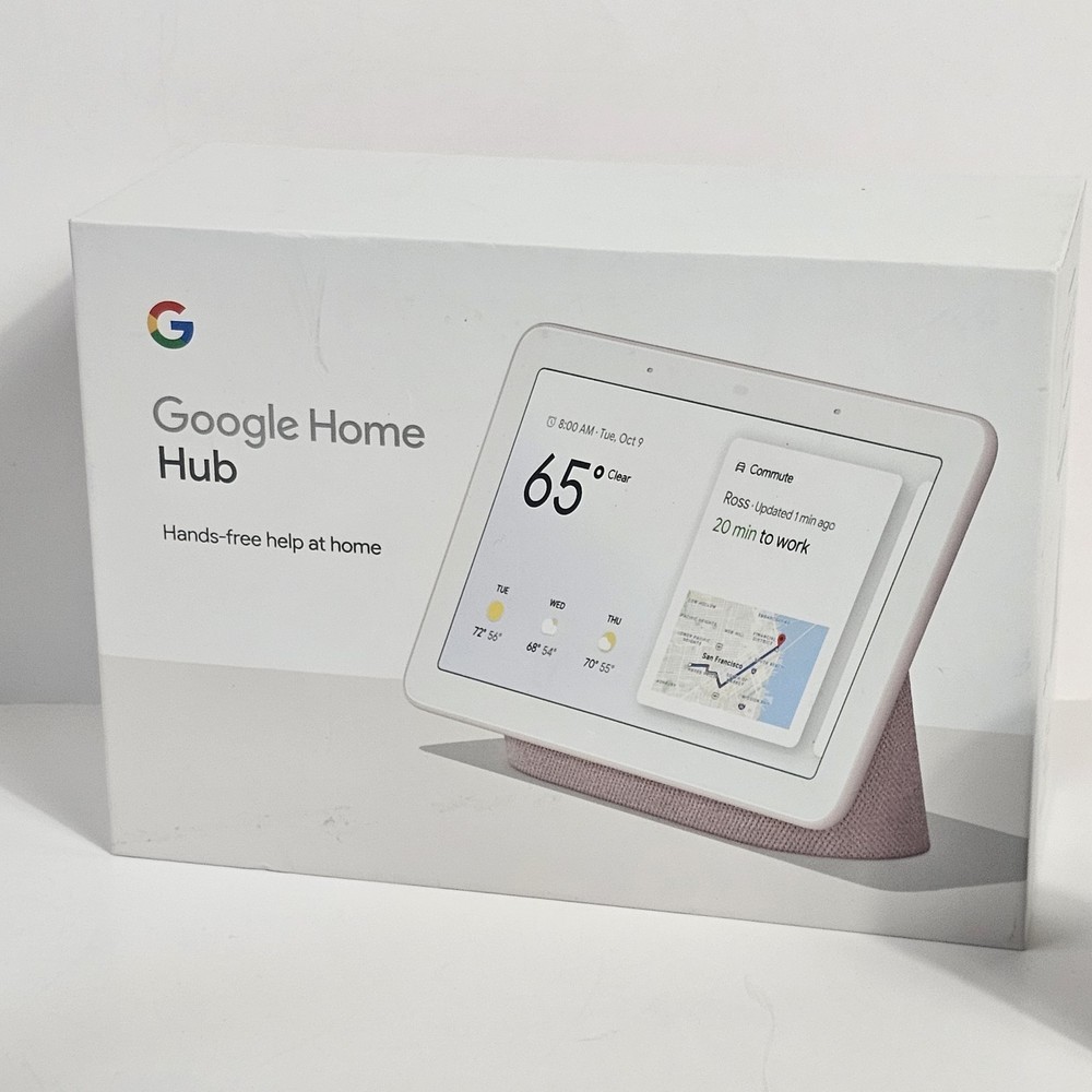 GOOGLE Home Hub Smart Display with Google Assistant 1st Generation NEW OPEN BOX