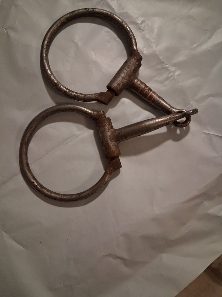 Snaffle Bit 5" D-Ring Heavy 10.4 Oz 3" Rings Copper Inlay