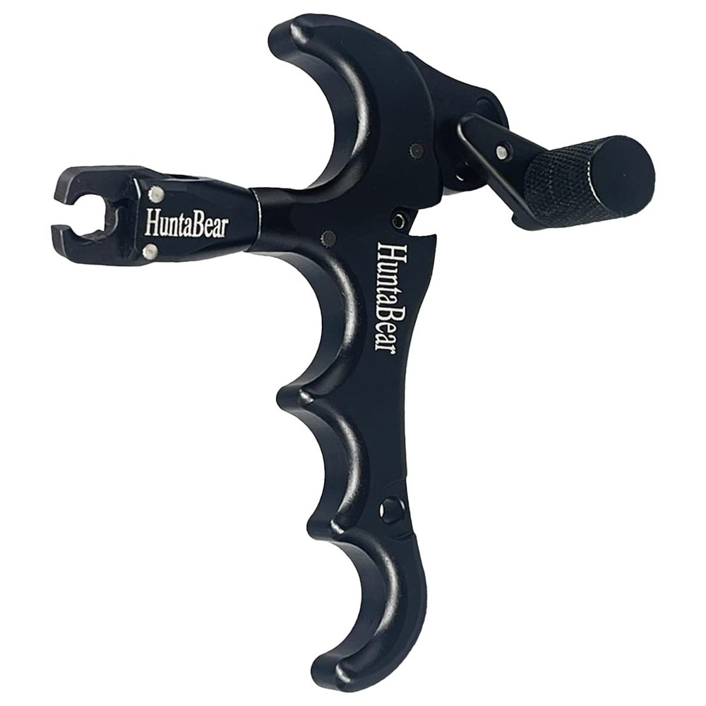 Bow Release for Compound Bow, 4-Finger 360° Rotate Caliper Thumb Release Arch...