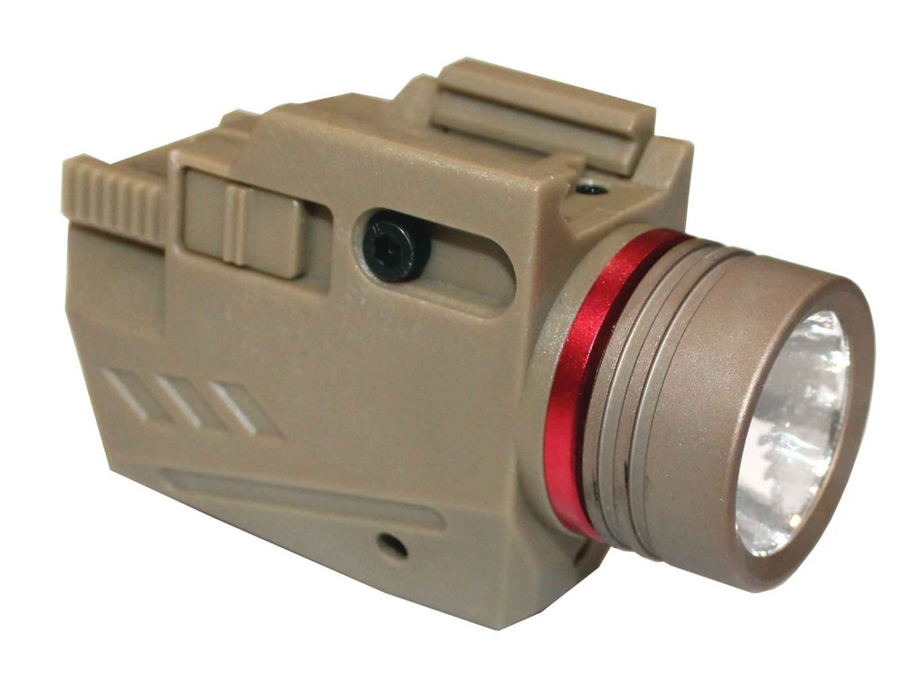 Trinity Flashlight 300 lumens tan polymer compatible with ruger rxm model.