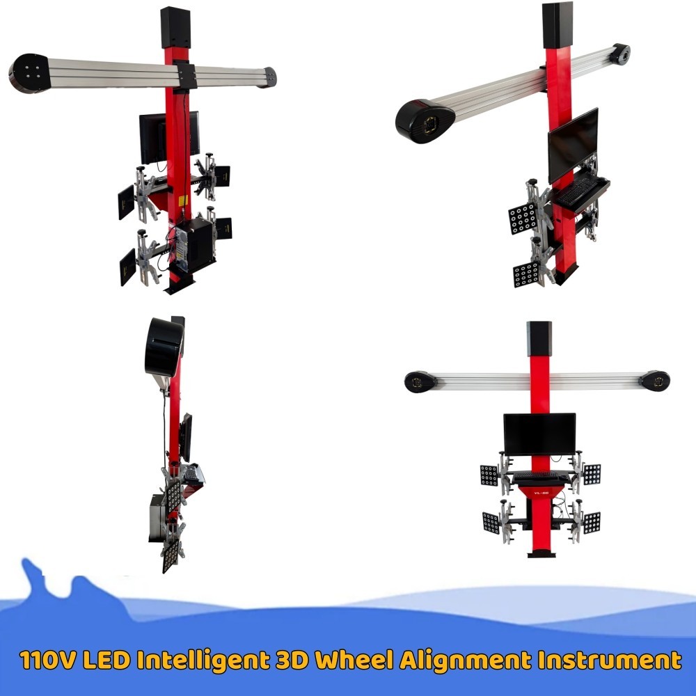 110V 3D Wheel Alignment Machine LED Intelligent Wheel Alignment Tester Passenger