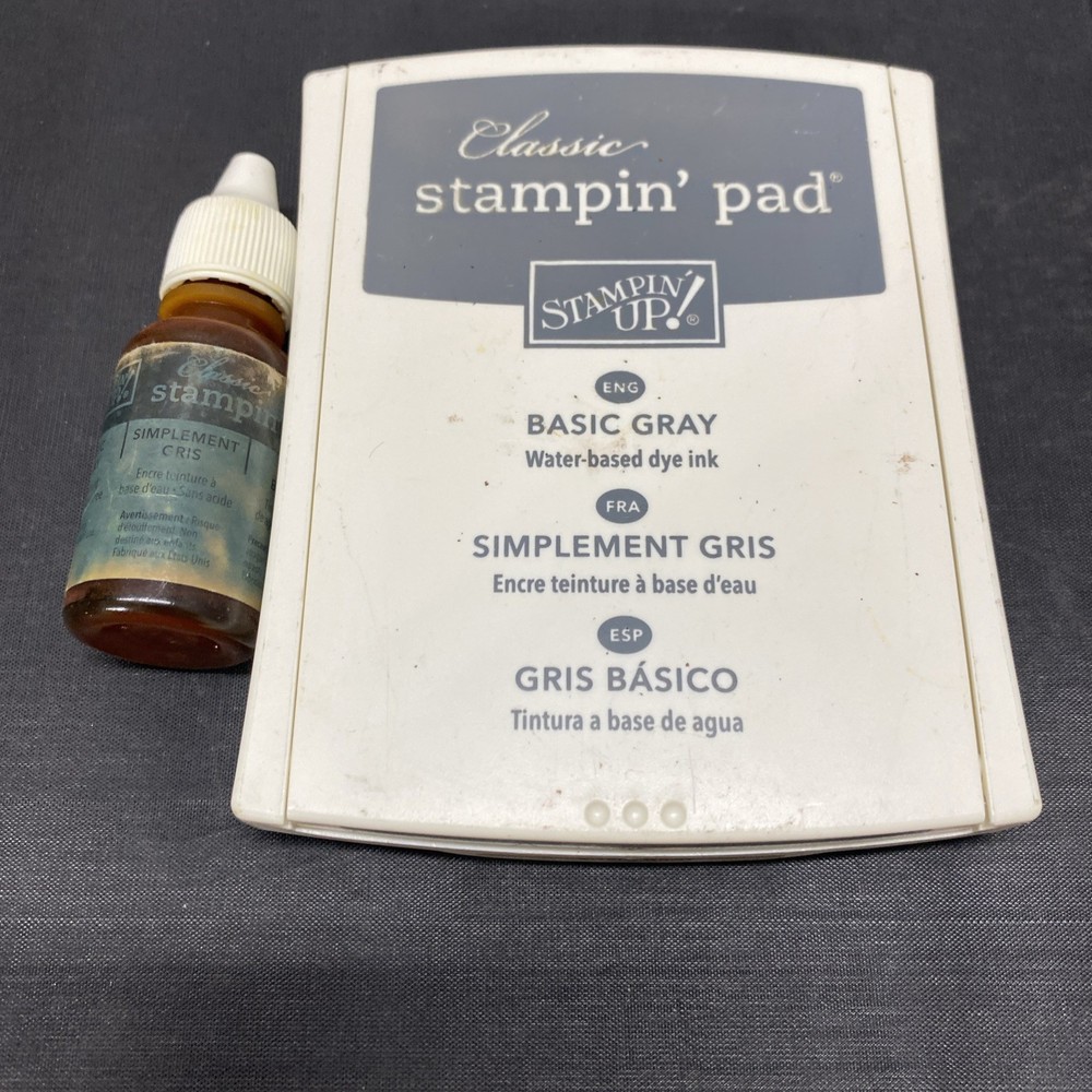 Retired Stampin' Up! Ink Pad and Reinker Basic Gray