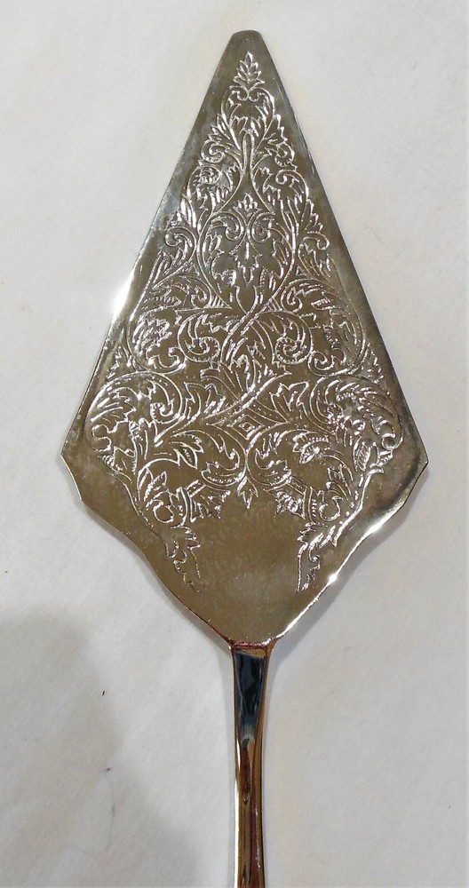 International Silver IS Silverplate Solid Cake Pie Server INS630