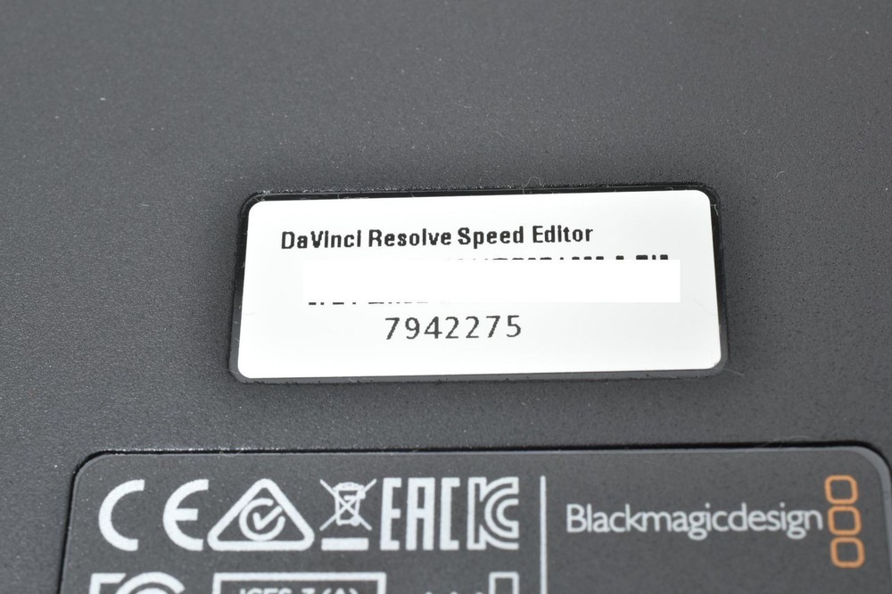 Blackmagic Design DaVinci Resolve Speed Editor Keyboard ONLY NO Software Japan