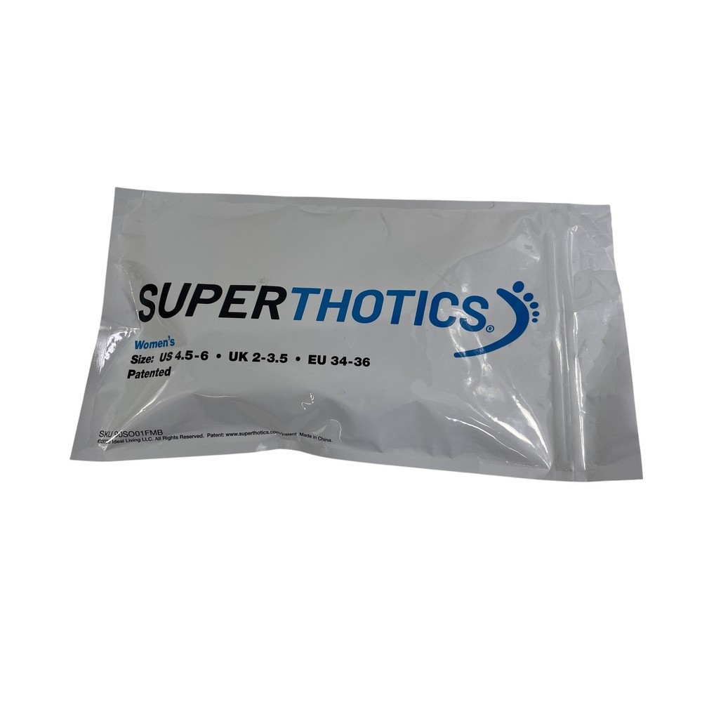 Superthotics Womens Orthotic Shoe Inserts Size 4.5-6 Arch Support Customizable