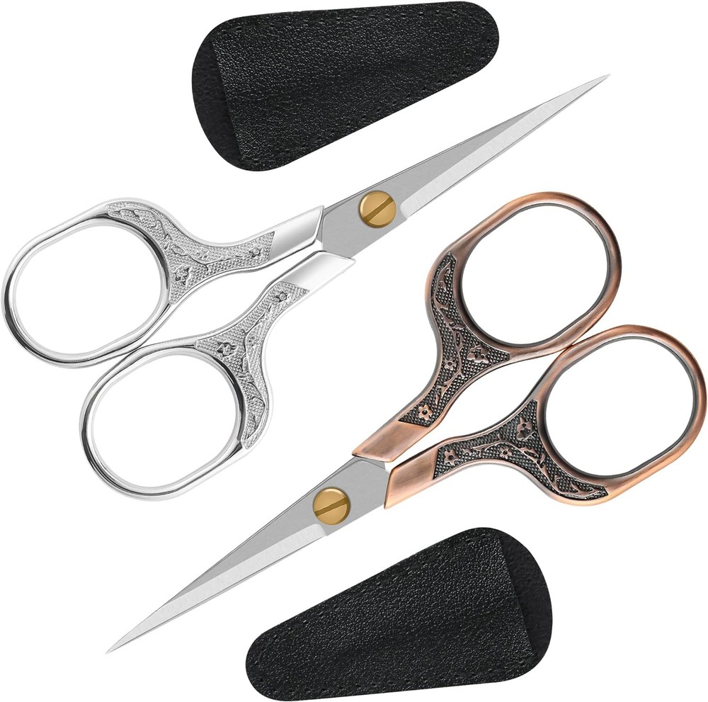 Small sharp scissors-Glexal 5 Inch Precision Scissors-2 pack,razor Sharp Blade S