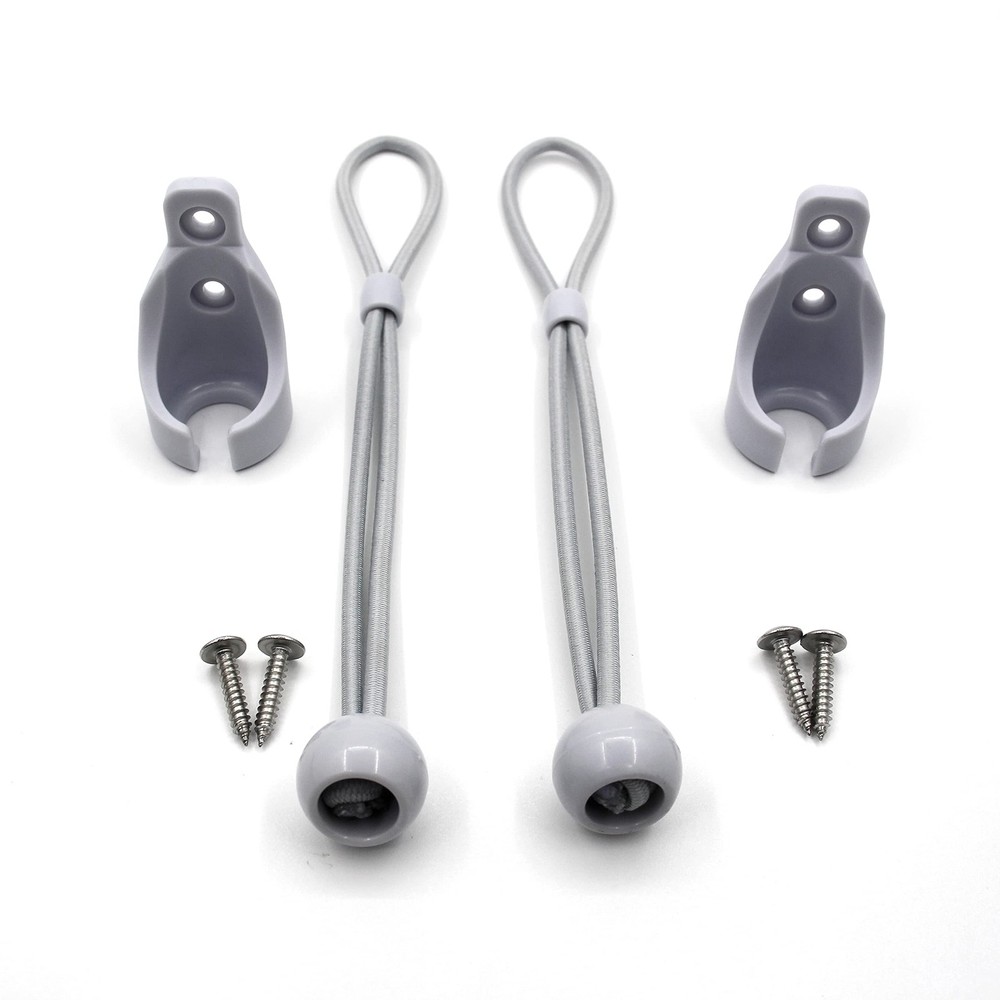 2 Pack Roller Shade Tie Downs Curtains Tie Back With Holder Receivers Wall Mount
