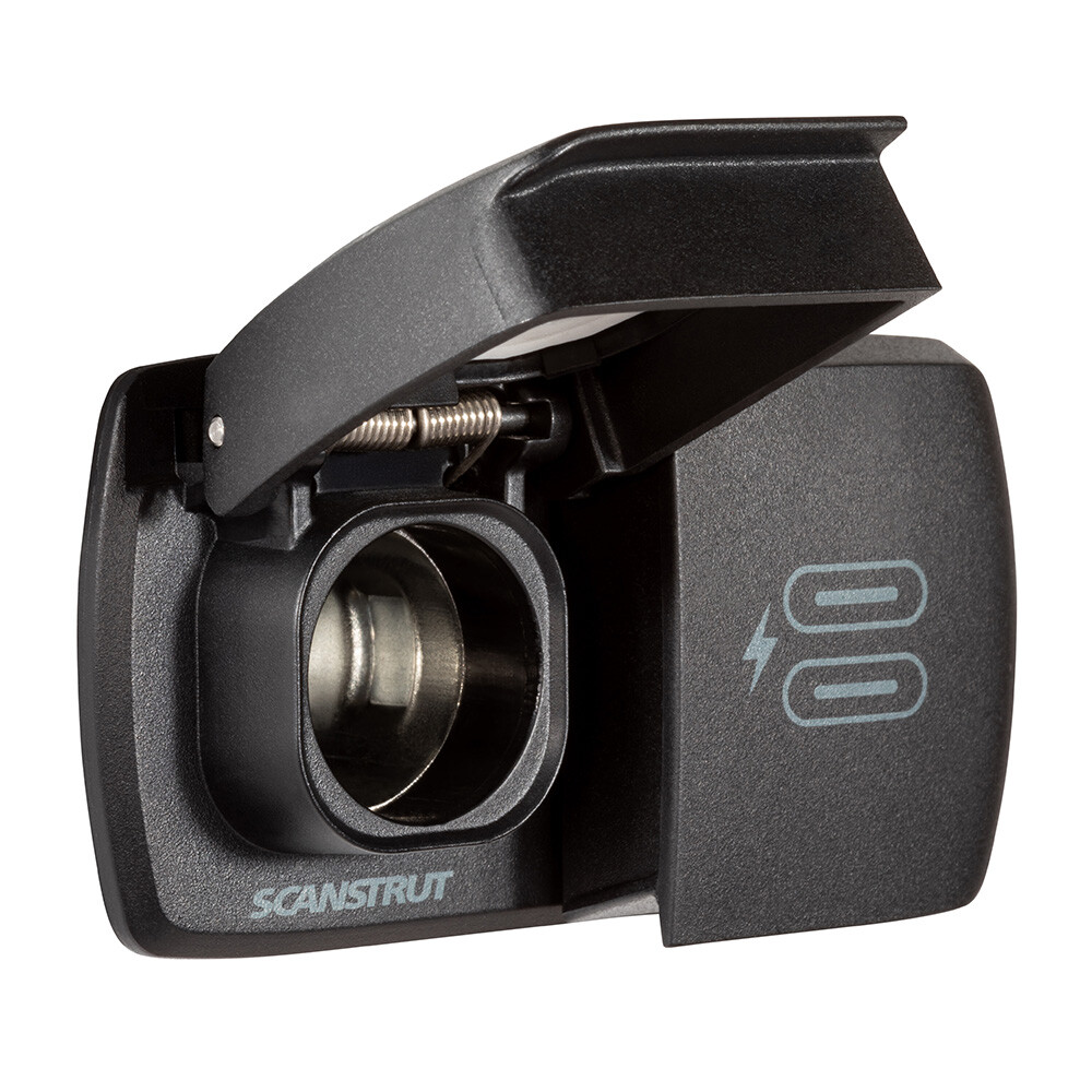 Scanstrut Flip Pro Multi Dual USB-C & 12V Power Socket - Versatile Charging Solu