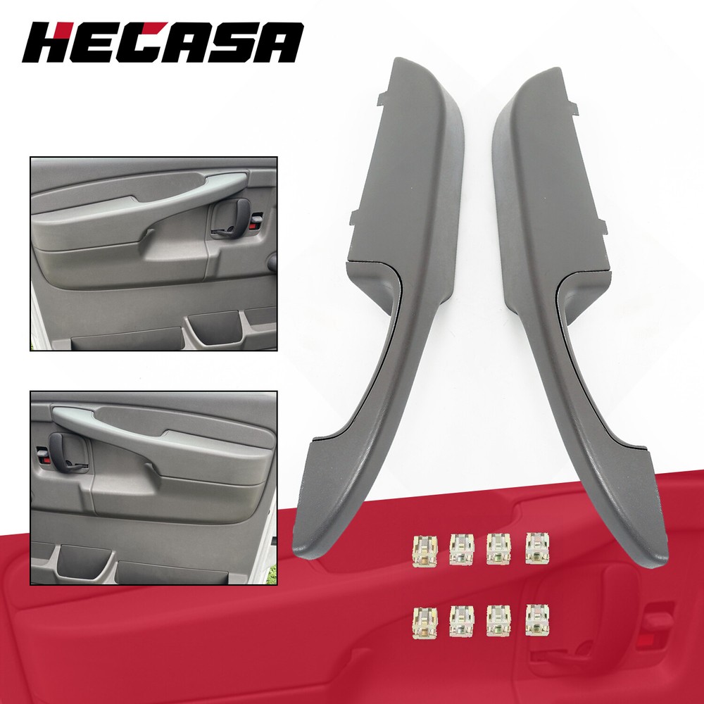 Inside Pull Door Handle Armrest Pair For Chevrolet Express Van Savana 2003-2019