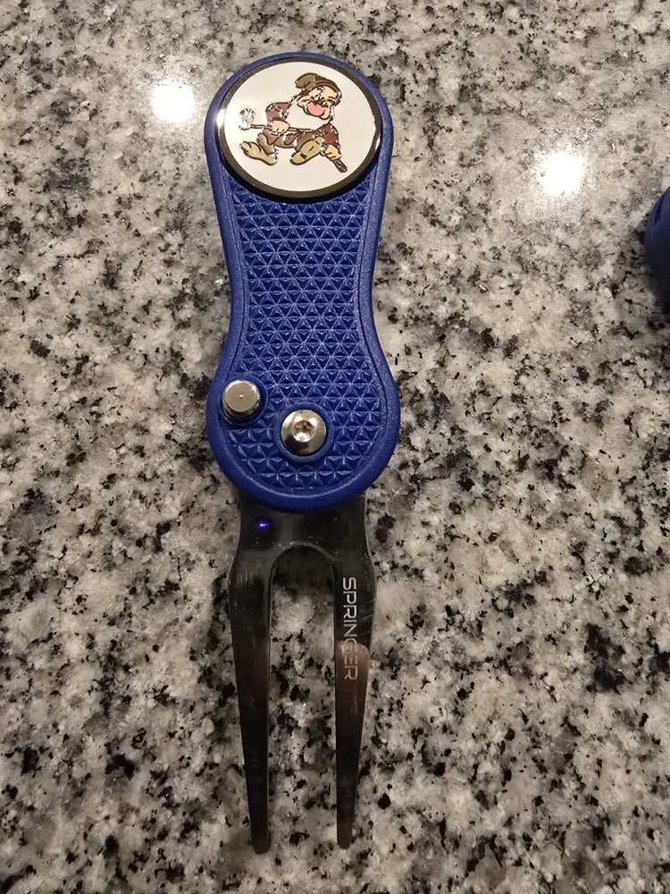 Golf Blue Springer Accessory Divot Tool Disney Palm