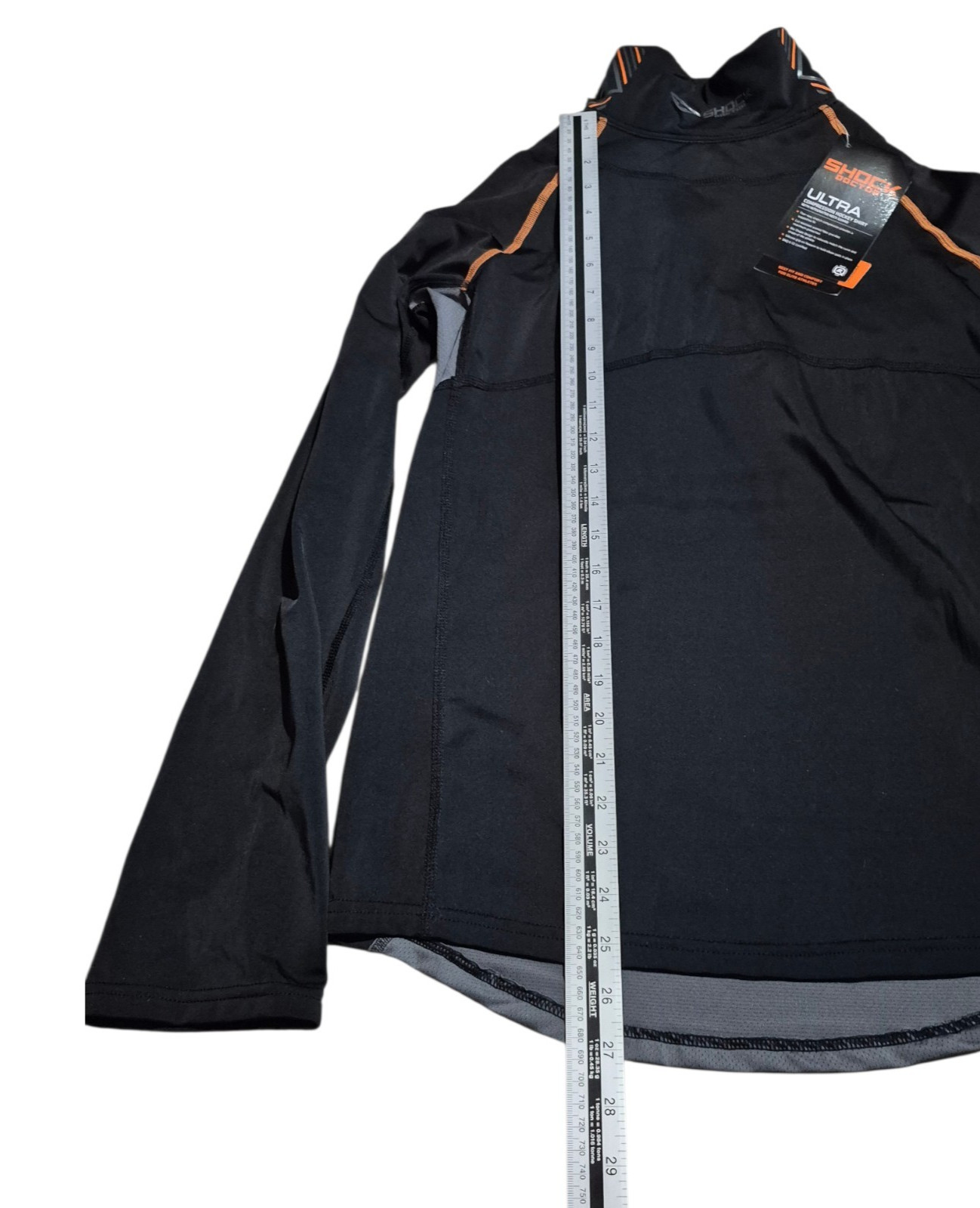 Shock Doctor Core Compression Hockey Shirt Mens Long Sleeve Black L Large