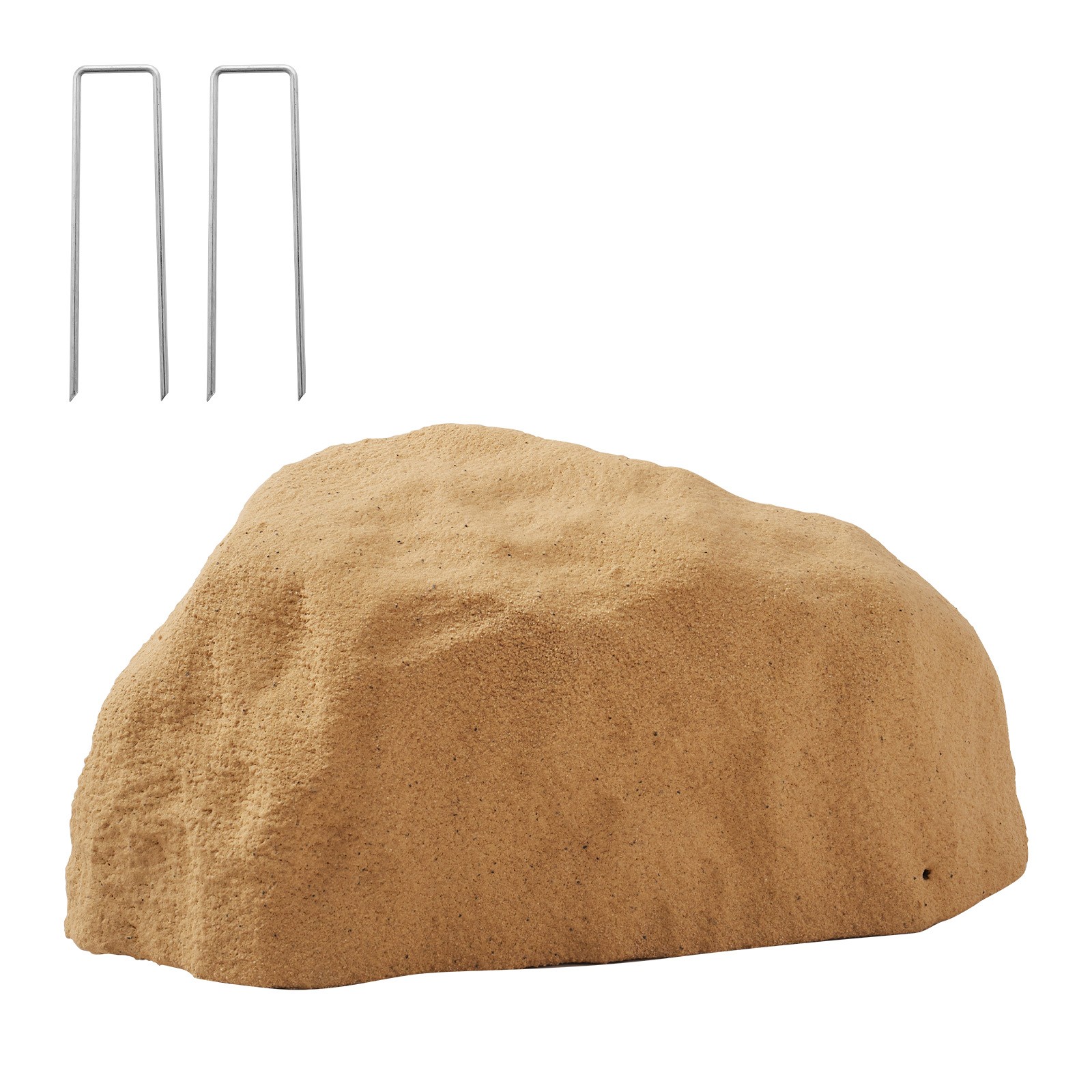 Uimoso Faux Landscape Rock Cover, Realistic Lightweight Sand Yellow S