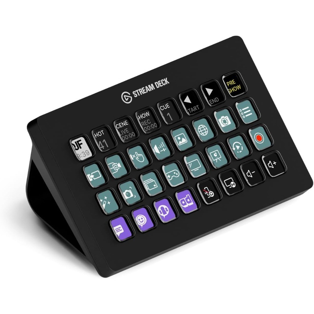 Stream Deck XL – Advanced Studio Controller, 32 Macro Keys, Trigger Actions in