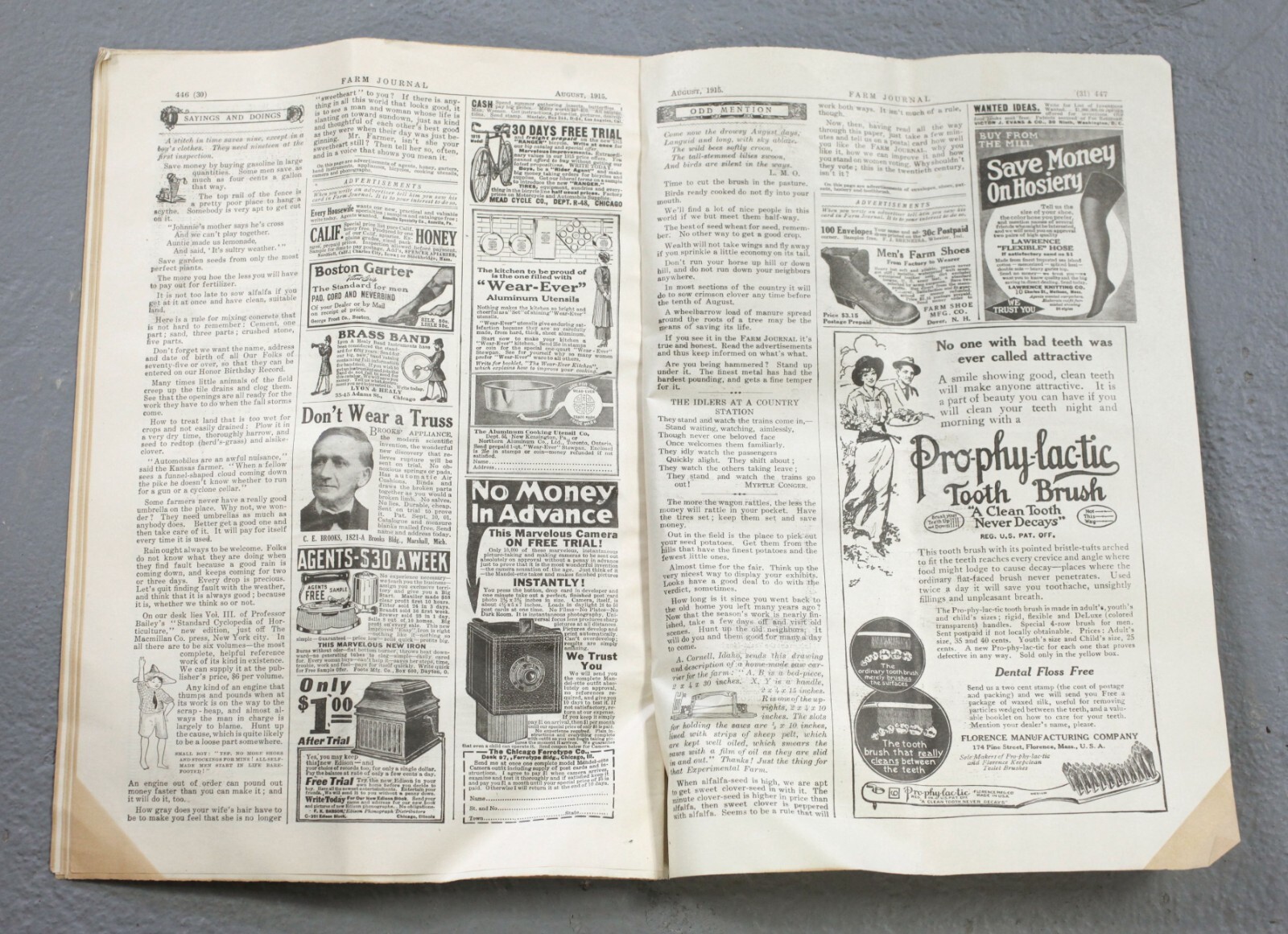 Vintage The Farm Journal August 1915 Philadelphia