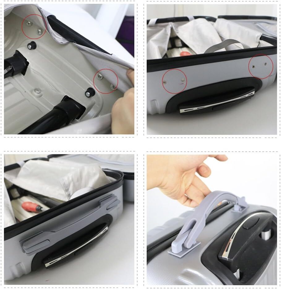 Zoofen Replacement Suitcase Luggage Handle Grip Spare Fix Holders Box Pull...