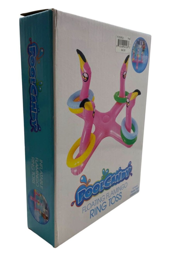 PoolCandy Pink Flamingo Ring Toss Pool Float