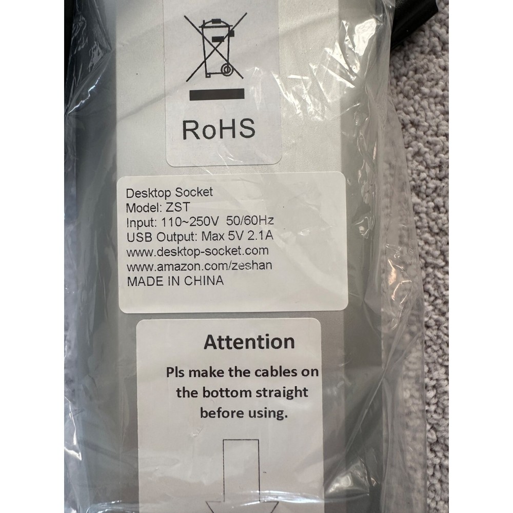 Zeshan Electric Smart Lifting Desktop Socket New Open Box