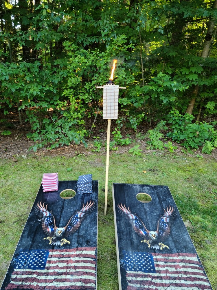 Tiki Torch Cornhole Score Board