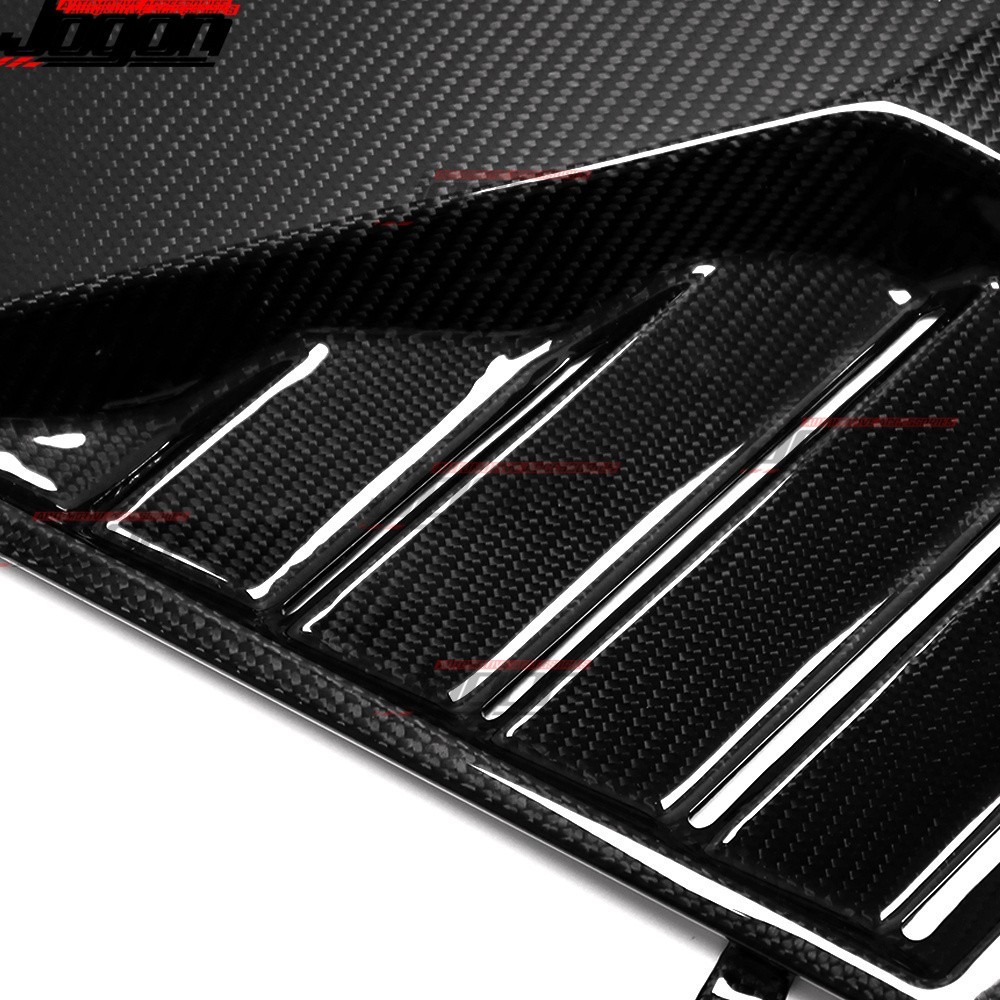 2PC Real Carbon Intake Engine Side Panel Trim For Corvette C8 Stingray Coupe 20+