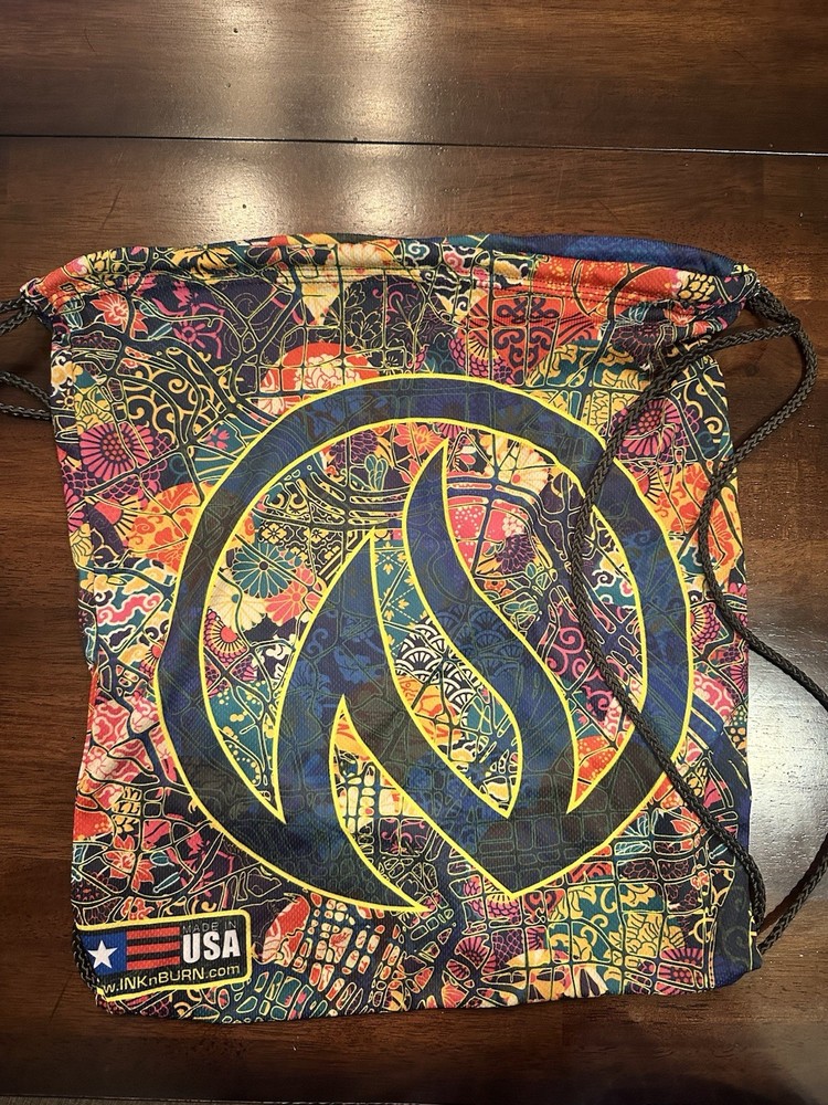 INKnBURN Drawstring Backpack Bag