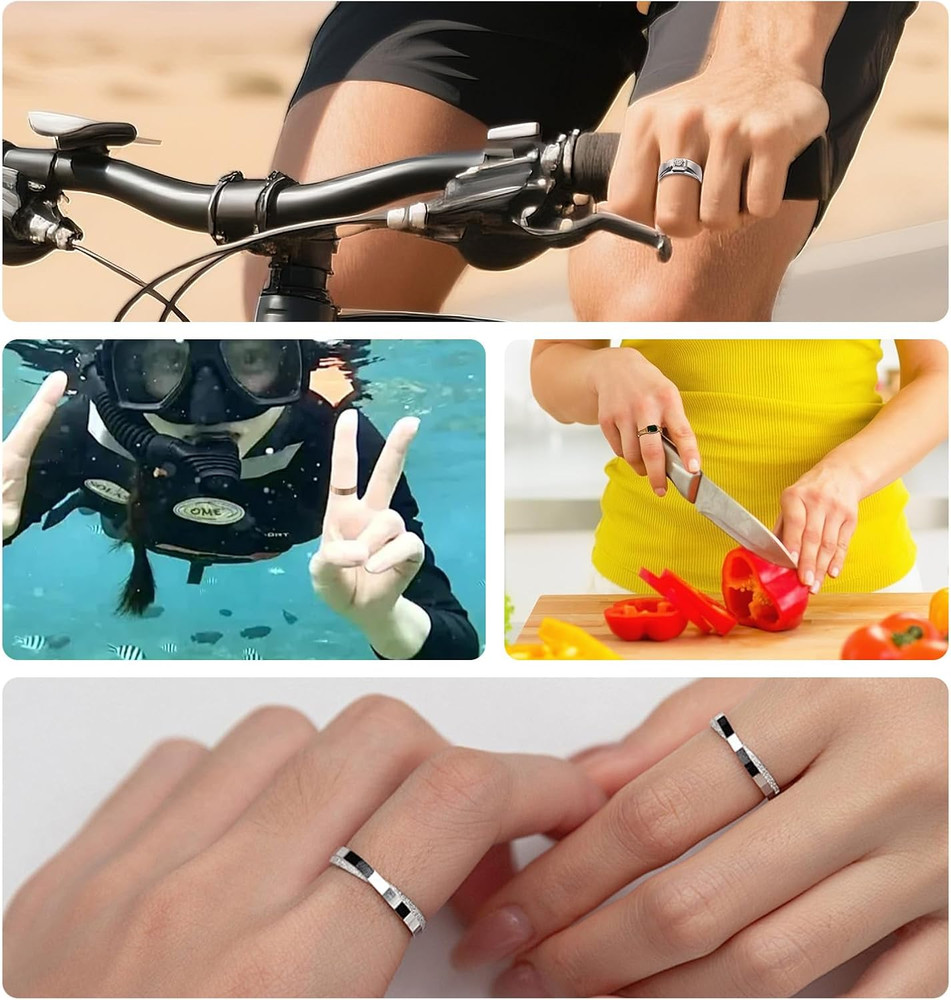 12PCS Ring Size Adjuster Clear Invisible Band Resizer Multi Size Set