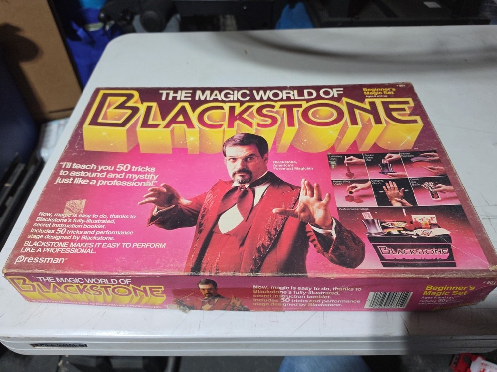 The Magic World of Blackstone Beginners Set-  1983 - 50 Tricks - Missing String