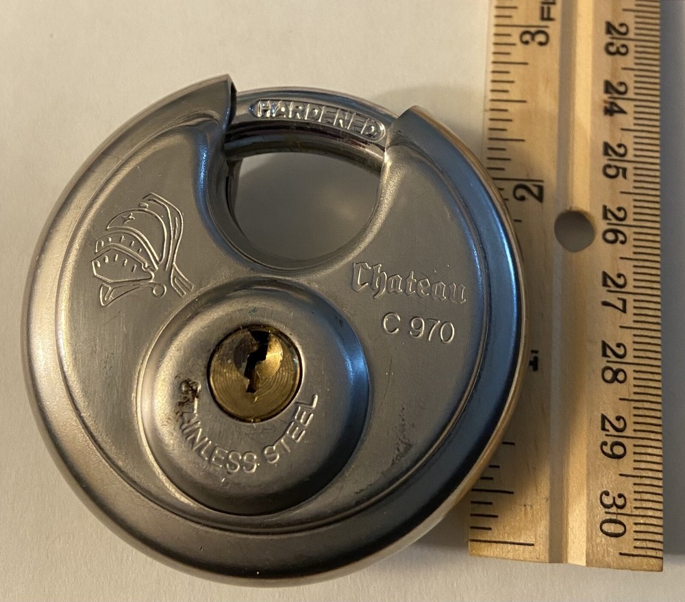 Disc padLock C970 Chateau Security Round Disk Lock