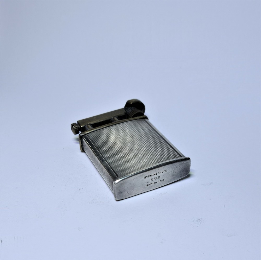 Parker Lighter, Silver Sleeve, Working Condition, Silversmith Workshop Piece,
