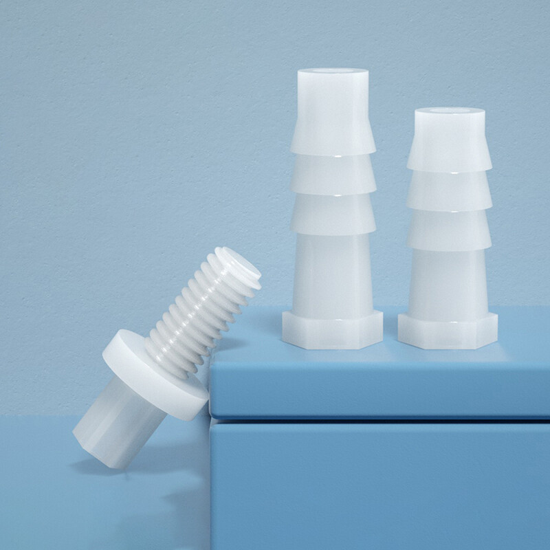 Plastic Tube Stopper Threaded Plugs Bung End Caps Barbed Hose Fitting Inserts