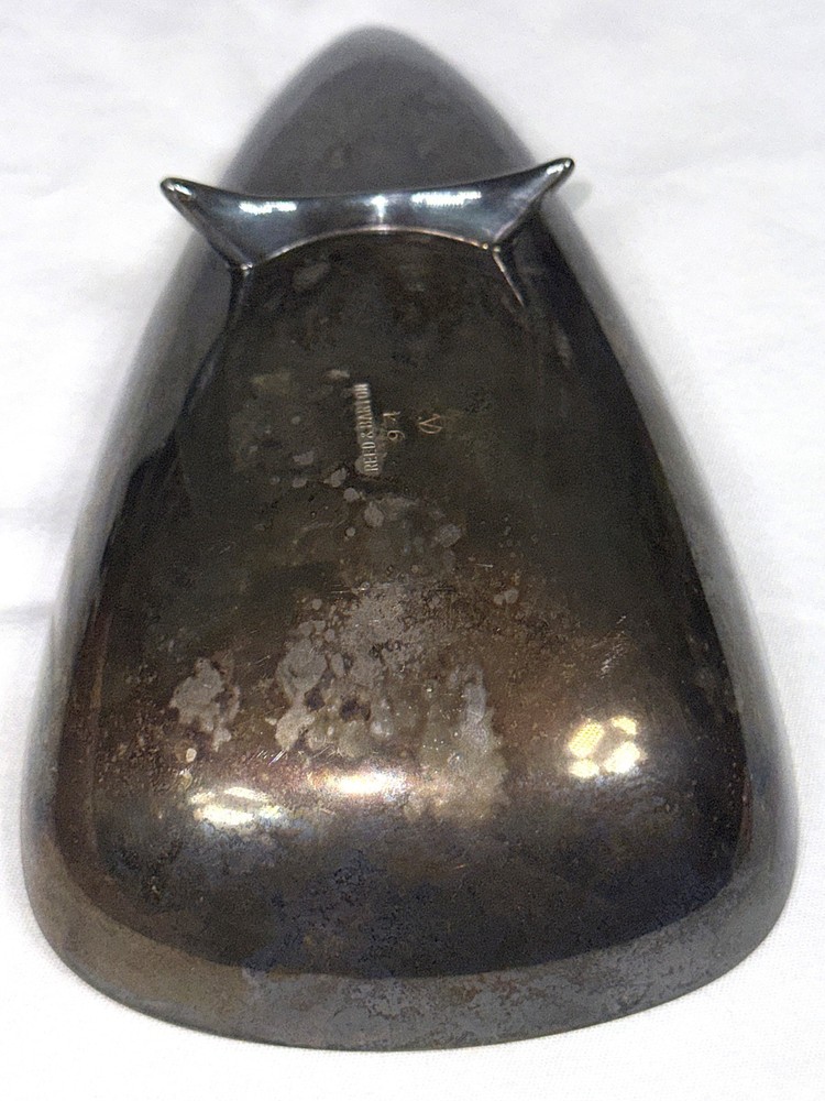 VTG Reed & Barton Teardrop 94 MCM Silver-Plated 7" Trinket Candy Bowl Dish Tray