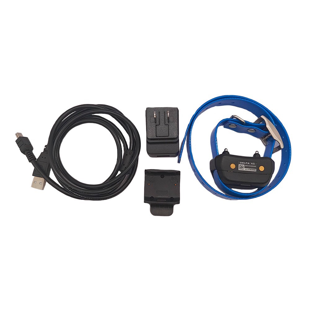 Used Garmin Delta XC Dog Training Collar with New Charger & Collar Strap