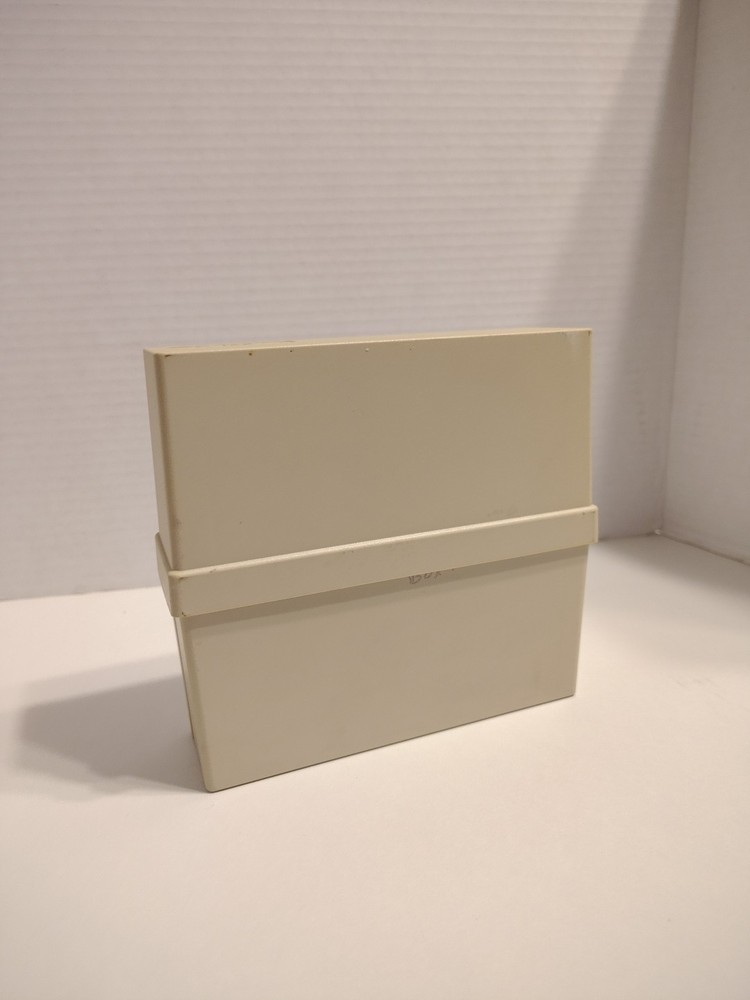 Vintage Tandy Plastic Case Double Sided Diskettes Floppy Disc Holder - CASE ONLY