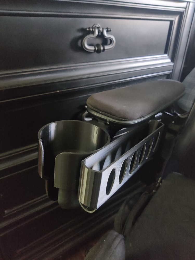 Cup Holder + Phone Basket Set for Quantum Power Chairs