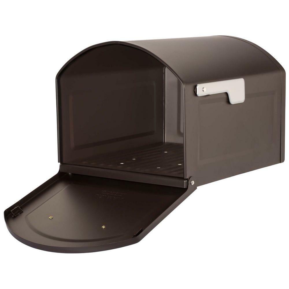 Architectural Mailbox Post Mount Outgoing Mail Indicator Steel Extra Large