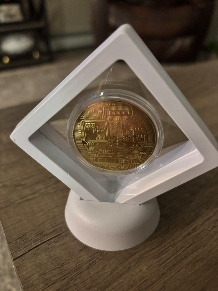 Physical Bitcoin Display Ideal For Desk, Coffee Table, Etc