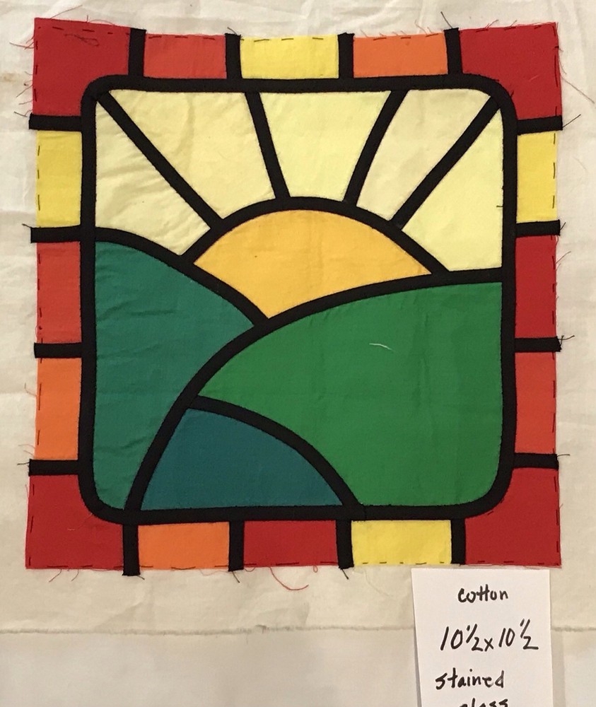 Rising Sun Small Quilt Block
