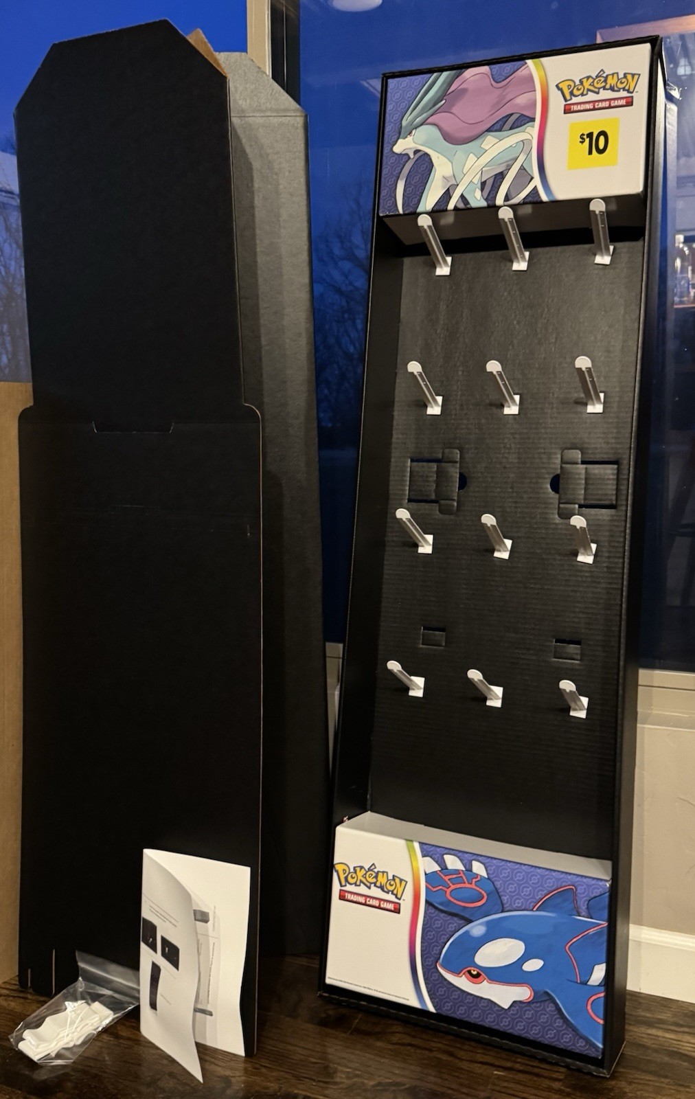 POKÉMON SUICUNE KYOGRE CARDBOARD RETAIL/STORE DISPLAY SHIPPER w/STAND NEW UNUSED