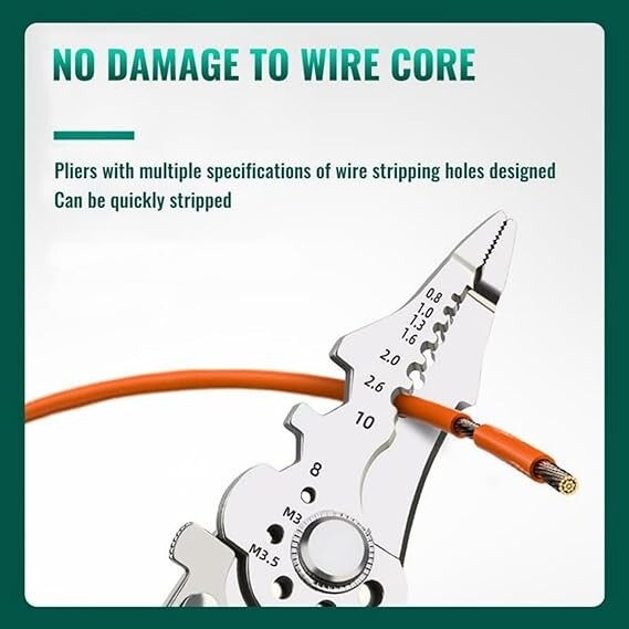 Upgrade Multifunctional Wire Stripper Crimper Cable Cutter Pliers Crimping Tool