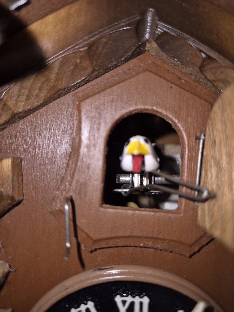 Vintage Small Hurbert Herr Cuckoo Clock Refurbished And Working