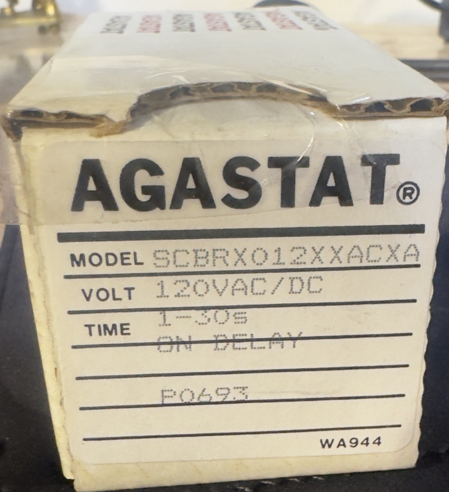 New old stock Agastat SCBRX012XXACXA Time Delay Relay