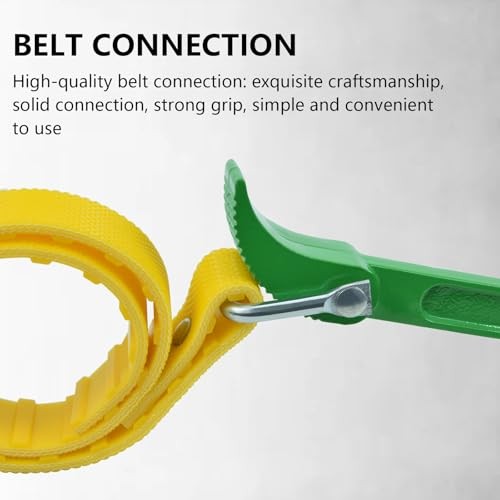 Adjustable Strap Wrench, 9’ Handle, Rubber Strap Pipe Wrench, Oil Filter