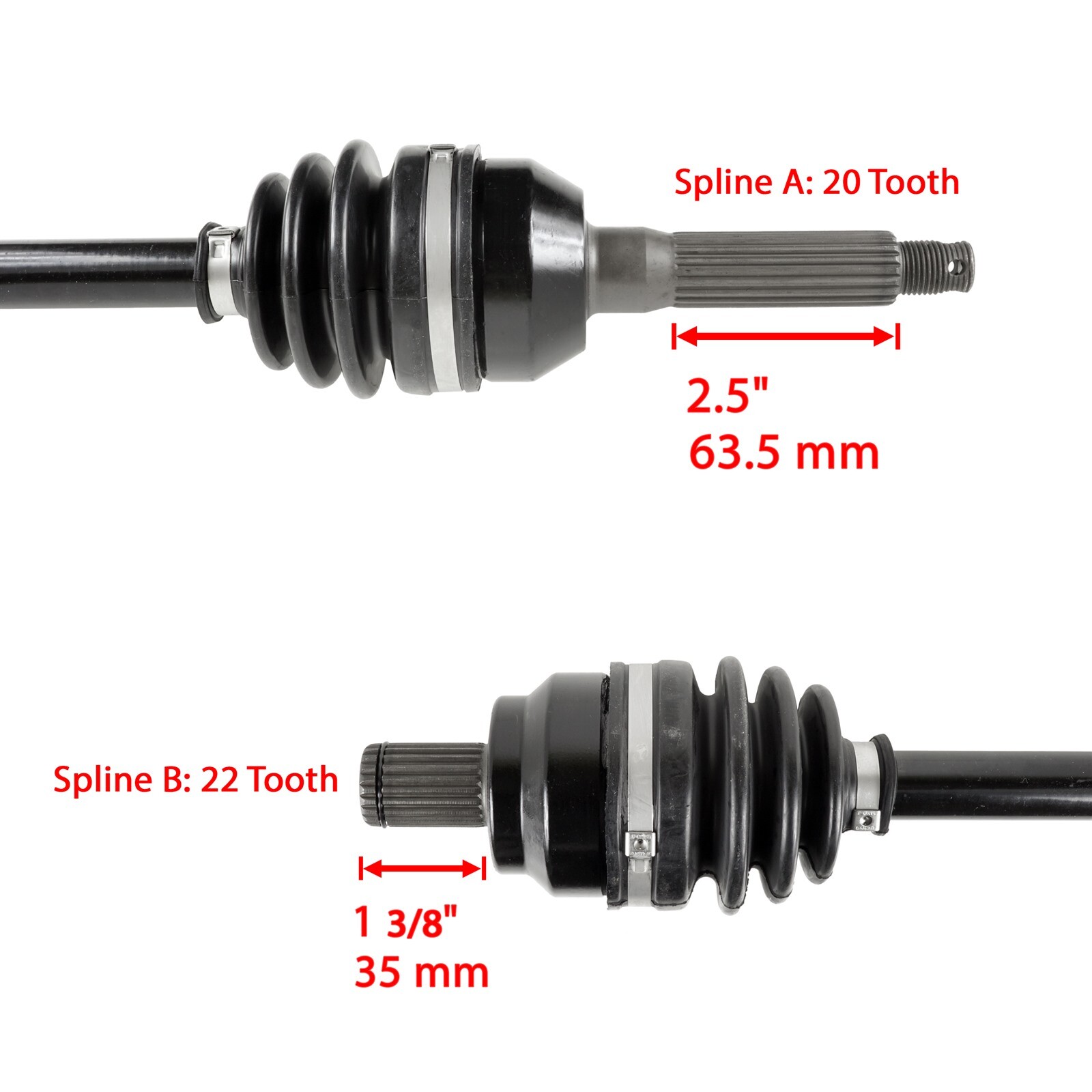 Front Left & Right CV Joint Axle Shaft For Polaris Sportsman 570 EFI 2014-2017