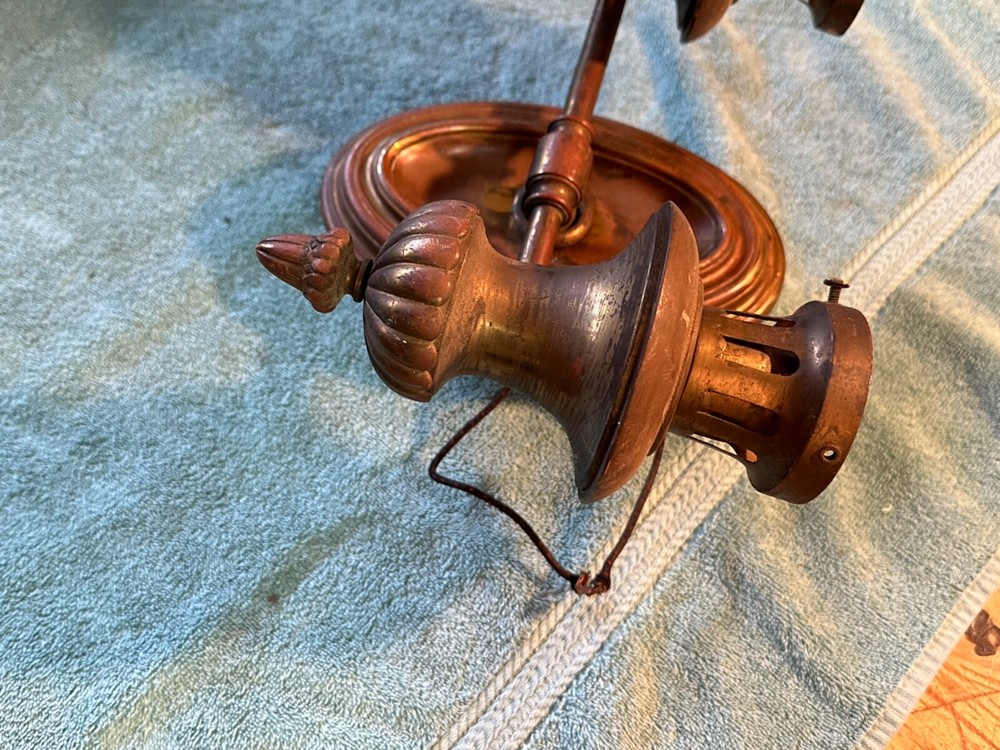 Solid Brass Wired Dual Light Fixture Wall Mount Sconces Victorian Style Vintage