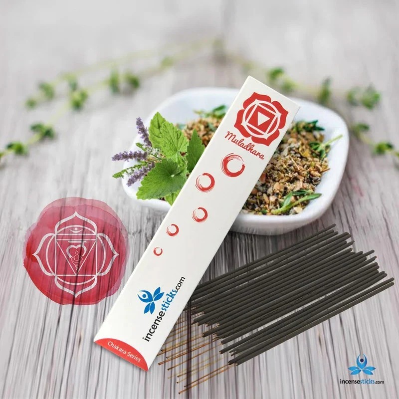 Muladhara Incense 8" inch 12 Sticks Pack: 1 Pack