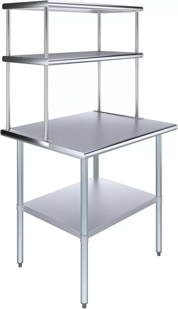 NSF Commercial Kitchen Prep & Work Table, Heavy Duty Stainless Steel Work